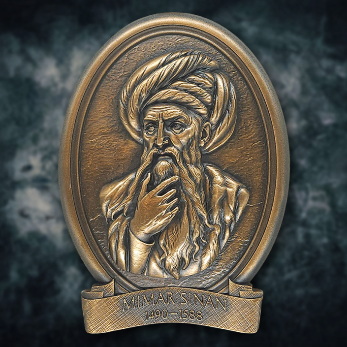 Portrait Bronze Mimar Sinan